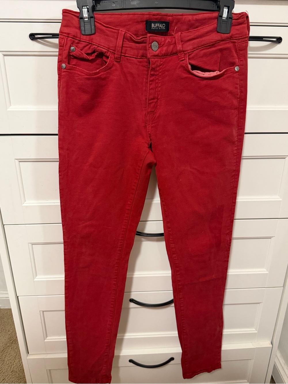 Buffalo David Bitton Women's Red Skinny Jeans